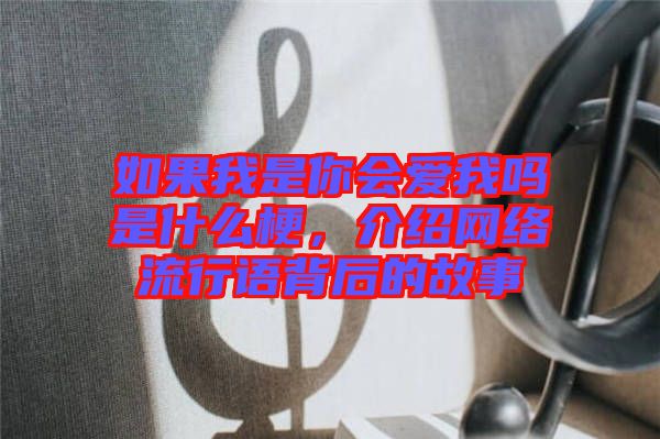 如果我是你會愛我嗎是什么梗，介紹網(wǎng)絡(luò)流行語背后的故事