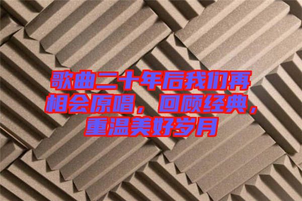 歌曲二十年后我們再相會原唱，回顧經(jīng)典，重溫美好歲月
