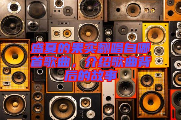 盛夏的果實翻唱自哪首歌曲，介紹歌曲背后的故事