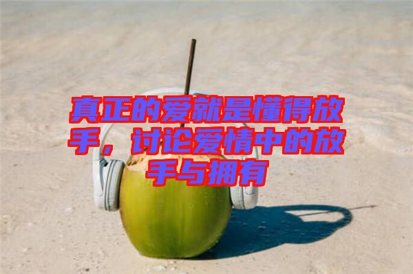 真正的愛(ài)就是懂得放手，討論愛(ài)情中的放手與擁有