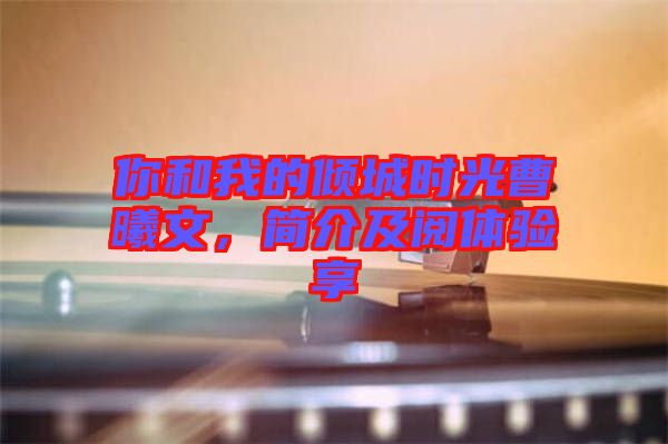 你和我的傾城時光曹曦文，簡介及閱體驗(yàn)享