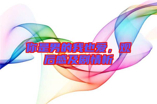 你是男的我也愛，觀后感及劇情析