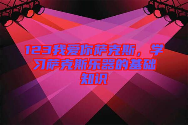 123我愛(ài)你薩克斯，學(xué)習(xí)薩克斯樂(lè)器的基礎(chǔ)知識(shí)