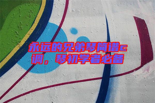 永遠(yuǎn)的兄弟琴簡(jiǎn)譜c調(diào)，琴初學(xué)者必備