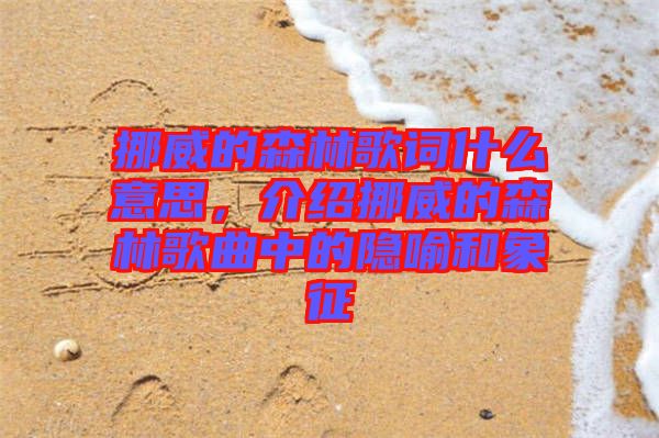 挪威的森林歌詞什么意思，介紹挪威的森林歌曲中的隱喻和象征