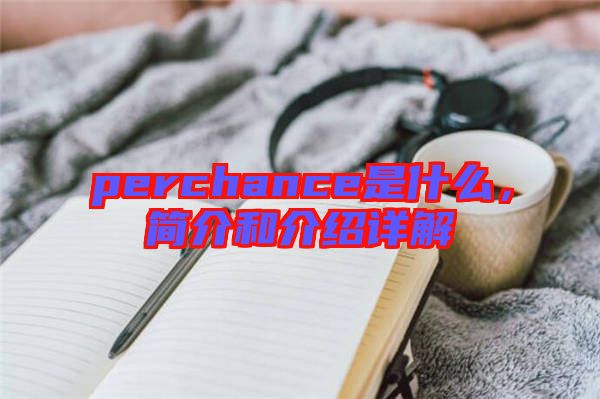 perchance是什么，簡(jiǎn)介和介紹詳解