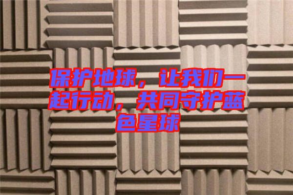 保護(hù)地球，讓我們一起行動，共同守護(hù)藍(lán)色星球