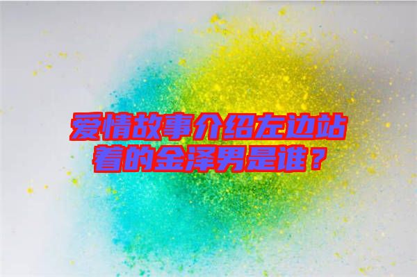愛情故事介紹左邊站著的金澤男是誰？