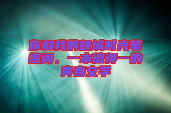 你和我的傾城時(shí)光筆趣閣，一本值得一的青春文學(xué)