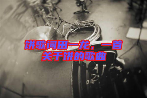餅歌詞田一龍，一首關(guān)于餅的歌曲