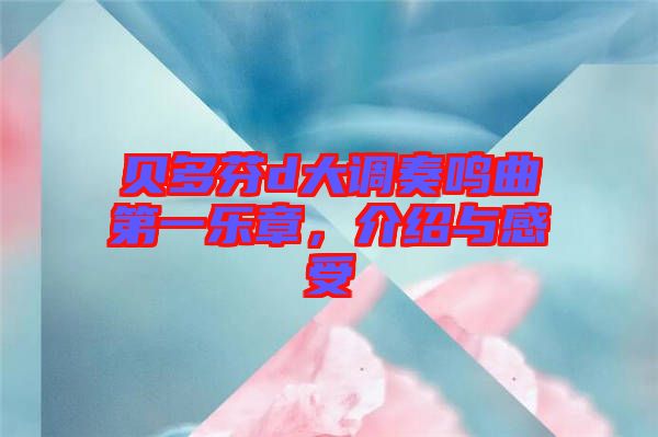 貝多芬d大調(diào)奏鳴曲第一樂章，介紹與感受
