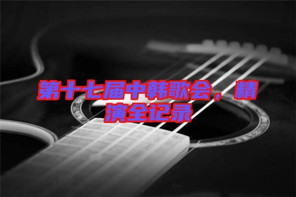 第十七屆中韓歌會，精演全記錄