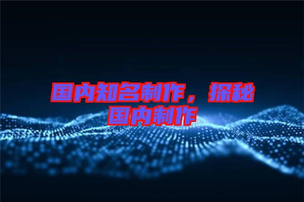 國內(nèi)知名制作，探秘國內(nèi)制作
