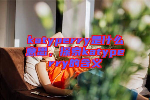 katyperry是什么意思，探索katyperry的含義