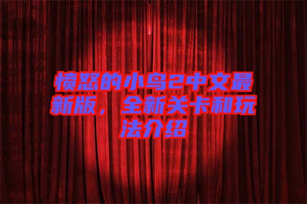 憤怒的小鳥2中文最新版，全新關(guān)卡和玩法介紹