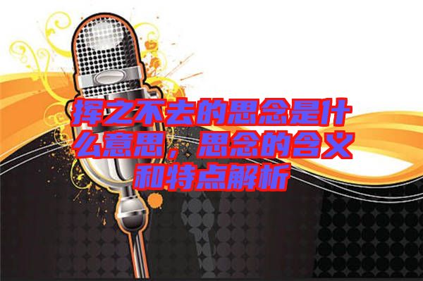 揮之不去的思念是什么意思，思念的含義和特點(diǎn)解析