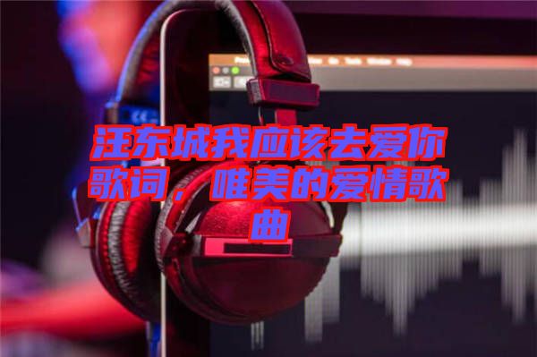 汪東城我應(yīng)該去愛你歌詞，唯美的愛情歌曲