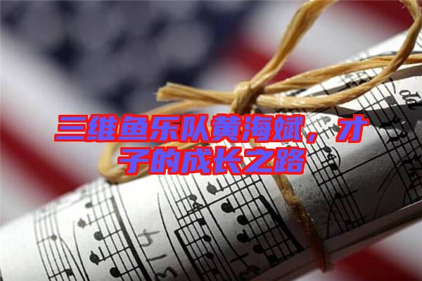 三維魚樂隊黃海斌，才子的成長之路