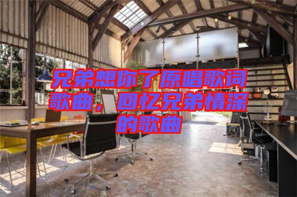兄弟想你了原唱歌詞歌曲，回憶兄弟情深的歌曲