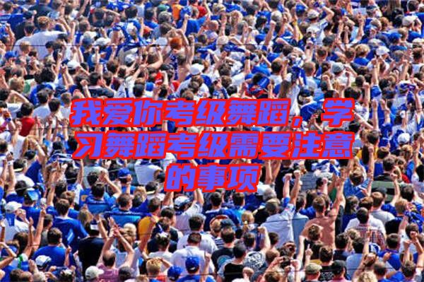 我愛(ài)你考級(jí)舞蹈，學(xué)習(xí)舞蹈考級(jí)需要注意的事項(xiàng)
