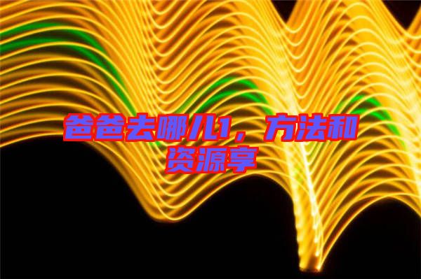 爸爸去哪兒1，方法和資源享
