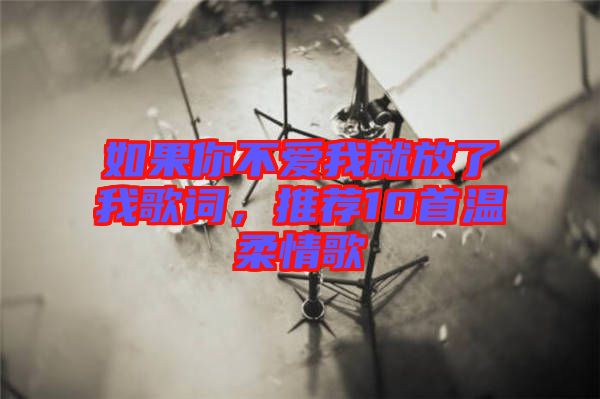 如果你不愛(ài)我就放了我歌詞，推薦10首溫柔情歌