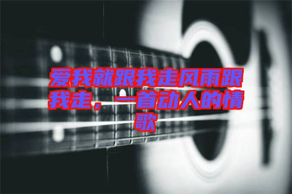 愛我就跟我走風(fēng)雨跟我走，一首動(dòng)人的情歌