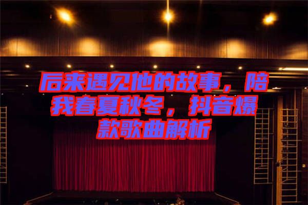 后來遇見他的故事，陪我春夏秋冬，抖音爆款歌曲解析