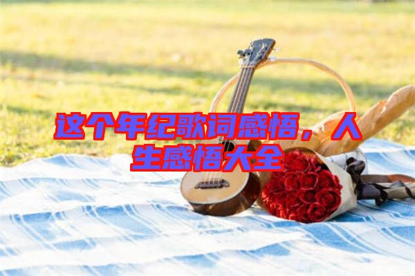 這個(gè)年紀(jì)歌詞感悟，人生感悟大全