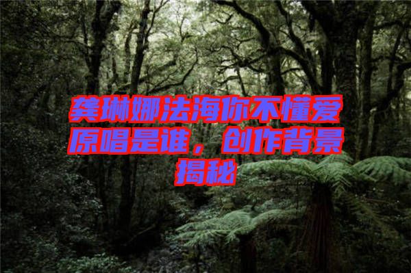 龔琳娜法海你不懂愛原唱是誰，創(chuàng)作背景揭秘